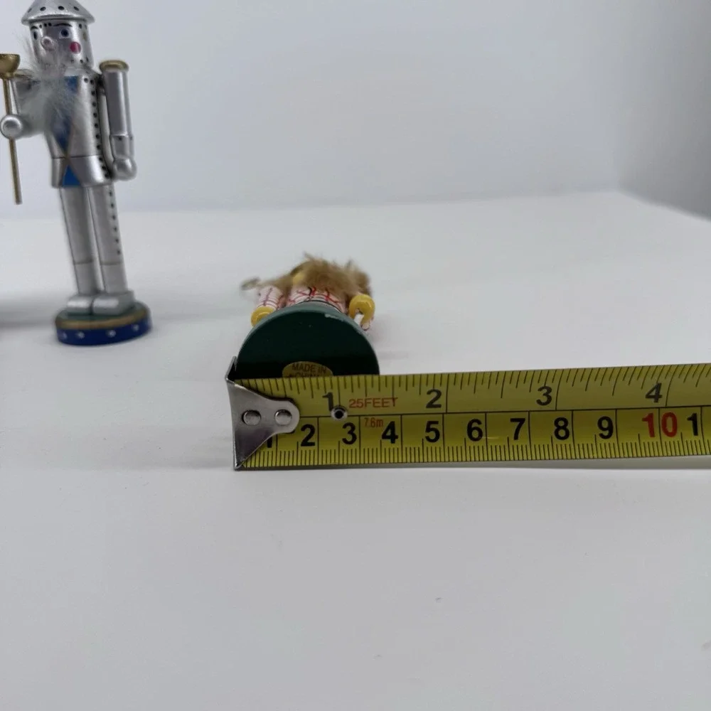 Wizard of Oz Wooden Nutcracker Christmas Ornaments Set of 4 Dorothy Tin Man